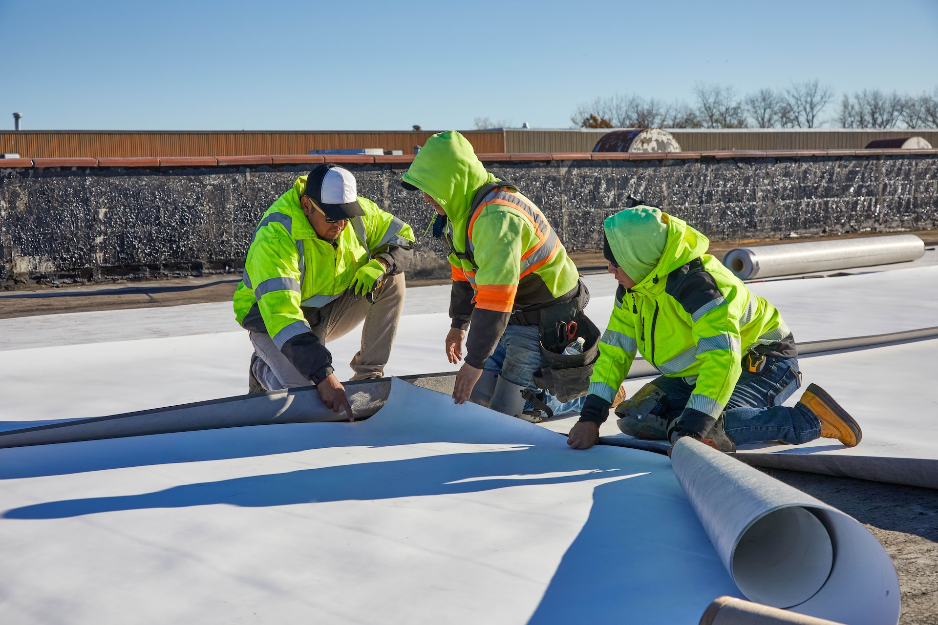 With careful planning and attention to detail, single-ply roofing systems can be installed in cooler temperatures